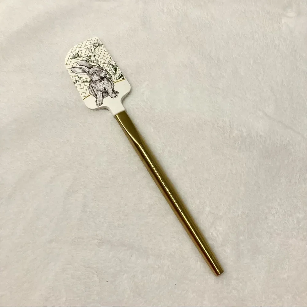 Williams Sonoma Bunny Rabbit Easter Silicone Spatula Metal Handle
